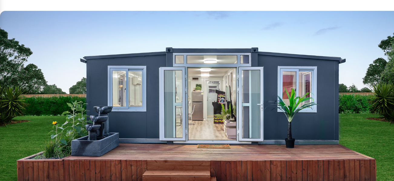 prefab 20ft 40ft 3 bedroom villa with bathroom house india price