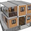 shipping houses small prefab houses prices 2 floor modern luxury expandable container house - Image 2